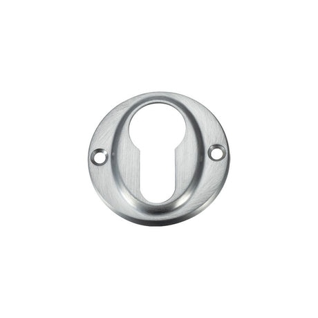 High quality image of the Fulton & Bray - Euro Profile Escutcheon - Satin Chrome | Sku. fb51sc | available to order from Trade Door Handles.