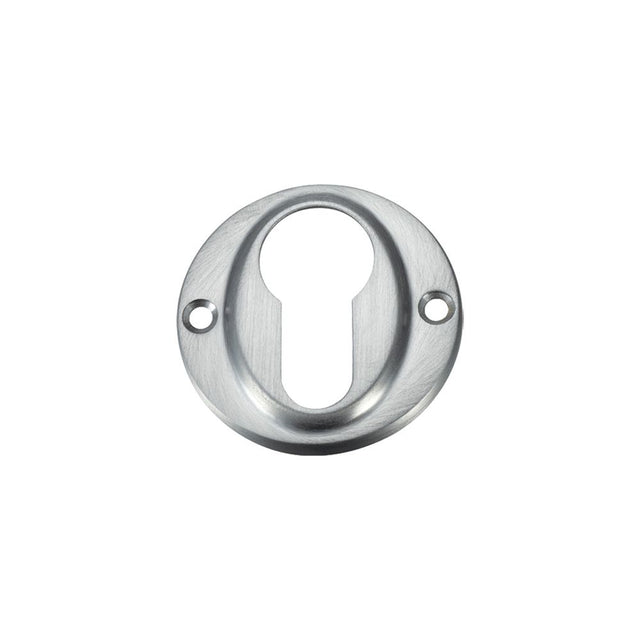High quality image of the Fulton & Bray - Euro Profile Escutcheon - Satin Chrome | Sku. fb51sc | available to order from Trade Door Handles.