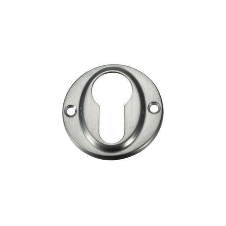 High quality image of the Fulton & Bray - Euro Profile Escutcheon - Satin Nickel | Sku. fb51sn | available to order from Trade Door Handles.