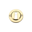 High quality image of the Fulton & Bray - Standard Profile Escutcheon - Polished Brass | Sku. fb52 | available to order from Trade Door Handles.