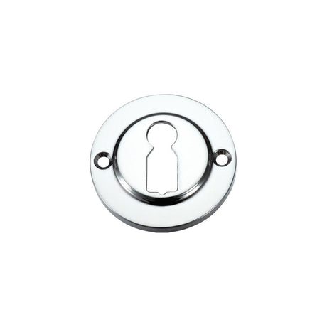 High quality image of the Fulton & Bray - Standard Profile Escutcheon - Polished Chrome | Sku. fb52cp | available to order from Trade Door Handles.