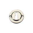 High quality image of the Fulton & Bray - Standard Profile Escutcheon - PVD Polished Nickel | Sku. fb52pvdn | available to order from Trade Door Handles.