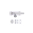 High quality image of the Fulton & Bray - Architectural Barrel Bolt 75mm x 30mm - Polished Chrome | Sku. fb55cp | available to order from Trade Door Handles.