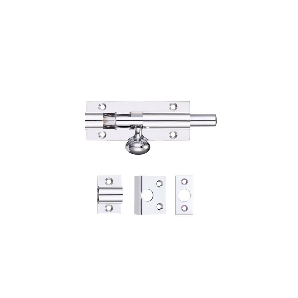 High quality image of the Fulton & Bray - Architectural Barrel Bolt 75mm x 30mm - Polished Chrome | Sku. fb55cp | available to order from Trade Door Handles.