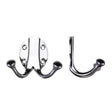 High quality image of the Fulton & Bray - Double Robe Hook - Polished Chrome | Sku. fb71cp | available to order from Trade Door Handles.