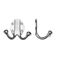 High quality image of the Fulton & Bray - Double Robe Hook - Satin Chrome | Sku. fb71sc | available to order from Trade Door Handles.
