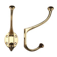 High quality image of the Fulton & Bray - Hat and Coat Hook - Polished Brass | Sku. fb72 | available to order from Trade Door Handles.