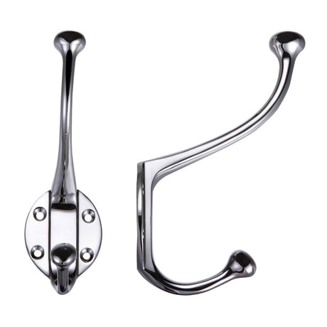 High quality image of the Fulton & Bray - Hat and Coat Hook - Polished Chrome | Sku. fb72cp | available to order from Trade Door Handles.