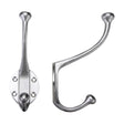 High quality image of the Fulton & Bray - Hat and Coat Hook - Satin Chrome | Sku. fb72sc | available to order from Trade Door Handles.