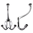 High quality image of the Fulton & Bray - Double Hat and Coat Hook - Polished Chrome | Sku. fb73cp | available to order from Trade Door Handles.