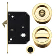 High quality image of the Fulton & Bray - Sliding Door Lock Set - Suitable for 35-45mm Thick Doors - Polished Brass | Sku. fb81 | available to order from Trade Door Handles.