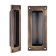 High quality image of the Fulton & Bray - Flush Pull - 102 x 45mm 13mm Depth - Bronze | Sku. fb90fb | available to order from Trade Door Handles.