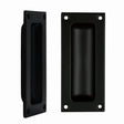 High quality image of the Fulton & Bray - Flush Pull - 102 x 45mm 13mm Depth - Matt Black | Sku. FB90MB | available to order from Trade Door Handles.