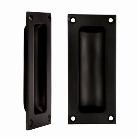 High quality image of the Fulton & Bray - Flush Pull - 102 x 45mm 13mm Depth - PVD Dark Bronze | Sku. FB90PVDDB | available to order from Trade Door Handles.