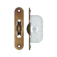 High quality image of the Fulton & Bray - Brass Ball Bearing Pulleys - 1 3/4" Radius Forend - Bronze | Sku. fbbp01rfb | available to order from Trade Door Handles.