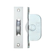 High quality image of the Fulton & Bray - Brass Ball Bearing Pulleys - 1 3/4" Square Forend - Satin Chrome | Sku. fbbp01sc | available to order from Trade Door Handles.