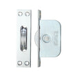 High quality image of the Fulton & Bray - Brass Ball Bearing Pulleys - 2 1/4" Square Forend - Polished Chrome | Sku. fbbp02cp | available to order from Trade Door Handles.
