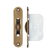High quality image of the Fulton & Bray - Brass Ball Bearing Pulleys - 2 1/4" Radius Forend - Bronze | Sku. fbbp02rfb | available to order from Trade Door Handles.