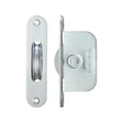 High quality image of the Fulton & Bray - Brass Ball Bearing Pulleys - 2 1/4" Radius Forend - Satin Chrome | Sku. fbbp02rsc | available to order from Trade Door Handles.
