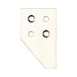 High quality image of the Fulton & Bray - Sash Strike Plate for Sash Stop - Polished Nickel | Sku. fbsp01pn | available to order from Trade Door Handles.