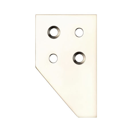 High quality image of the Fulton & Bray - Sash Strike Plate for Sash Stop - Polished Nickel | Sku. fbsp01pn | available to order from Trade Door Handles.