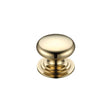 High quality image of the Fulton & Bray - Victorian Cupboard Knob 25mm dia. - Polished Brass | Sku. fch01a | available to order from Trade Door Handles.