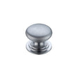 High quality image of the Fulton & Bray - Victorian Cupboard Knob 25mm dia. - Satin Chrome | Sku. fch01asc | available to order from Trade Door Handles.