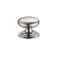 High quality image of the Fulton & Bray - Victorian Cupboard Knob 32mm dia. - Satin Nickel | Sku. fch01bsn | available to order from Trade Door Handles.