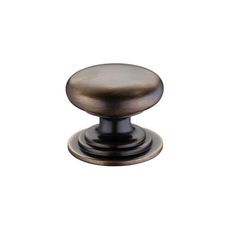 High quality image of the Fulton & Bray - Victorian Cupboard Knob 38mm dia. - Bronze | Sku. fch01cfb | available to order from Trade Door Handles.