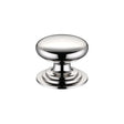 High quality image of the Fulton & Bray - Victorian Cupboard Knob 38mm dia. - Lacquered - Polished Nickel | Sku. fch01cpn | available to order from Trade Door Handles.