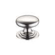 High quality image of the Fulton & Bray - Victorian Cupboard Knob 38mm dia. - Satin Nickel | Sku. fch01csn | available to order from Trade Door Handles.