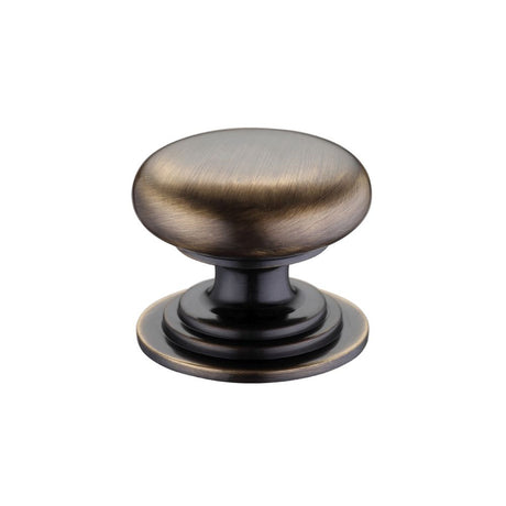 High quality image of the Fulton & Bray - Victorian Cupboard Knob 45mm dia. - Bronze | Sku. fch01dfb | available to order from Trade Door Handles.