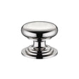 High quality image of the Fulton & Bray - Victorian Cupboard Knob 45mm dia. - Lacquered - Polished Nickel | Sku. fch01dpn | available to order from Trade Door Handles.
