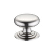 High quality image of the Fulton & Bray - Victorian Cupboard Knob 45mm dia. - Satin Nickel | Sku. fch01dsn | available to order from Trade Door Handles.