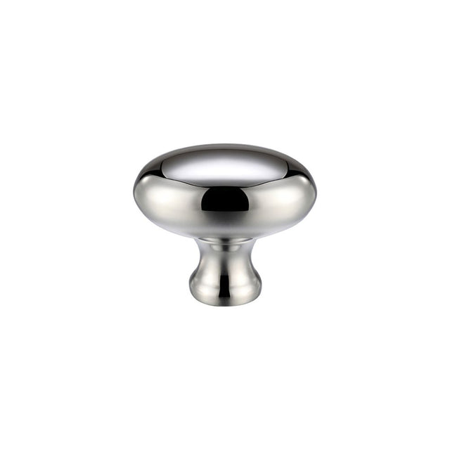 High quality image of the Fulton & Bray - Oval Cupboard Knob 32mm dia - Polished Chrome | Sku. fch05acp | available to order from Trade Door Handles.