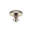 High quality image of the Fulton & Bray - Oval Cupboard Knob 32mm dia - PVD Polished Nickel | Sku. fch05apvdn | available to order from Trade Door Handles.
