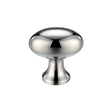 High quality image of the Fulton & Bray - Oval Cupboard Knob 38mm dia. - Polished Chrome | Sku. fch05ccp | available to order from Trade Door Handles.