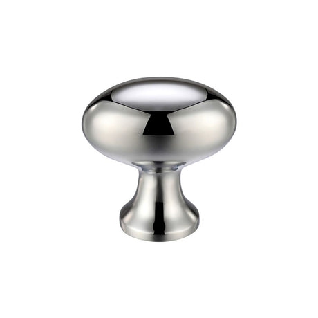 High quality image of the Fulton & Bray - Oval Cupboard Knob 38mm dia. - Polished Chrome | Sku. fch05ccp | available to order from Trade Door Handles.