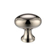 High quality image of the Fulton & Bray - Oval Cupboard Knob 38mm dia. - PVD Polished Nickel | Sku. fch05cpvdn | available to order from Trade Door Handles.