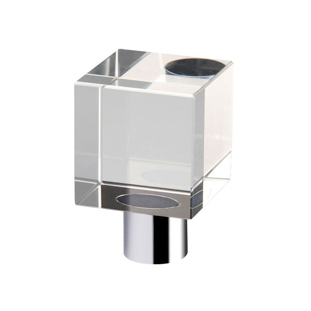 High quality image of the Fulton & Bray - Cube Cupboard Knob - Plain 30mm dia. - Polished Chrome | Sku. fch07bcp | available to order from Trade Door Handles.