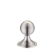 High quality image of the Fulton & Bray - Queen Anne Ringed Knob 25mm rose dia. - Satin Nickel | Sku. fch08asn | available to order from Trade Door Handles.