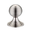 High quality image of the Fulton & Bray - Queen Anne Ringed Knob 38mm rose dia. - Satin Nickel | Sku. fch08csn | available to order from Trade Door Handles.