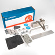 High quality image of Eurospec - Commercial Fire Door Pack - Push/Pull Lockable - Silver | Sku. fdpc1 | available to order from Trade Door Handles in Kendal.