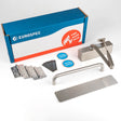 High quality image of Eurospec - Commercial Fire Door Pack - Push/Pull - Silver | Sku. fdpc2 | available to order from Trade Door Handles in Kendal.