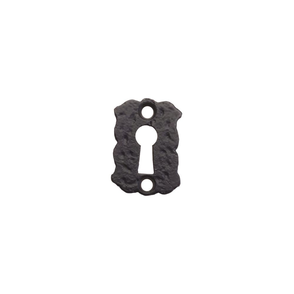 High quality image of the Foxcote Foundries - Floral Escutcheon - Standard - 2" - Antique Black | Sku. ff02 | available to order from Trade Door Handles.