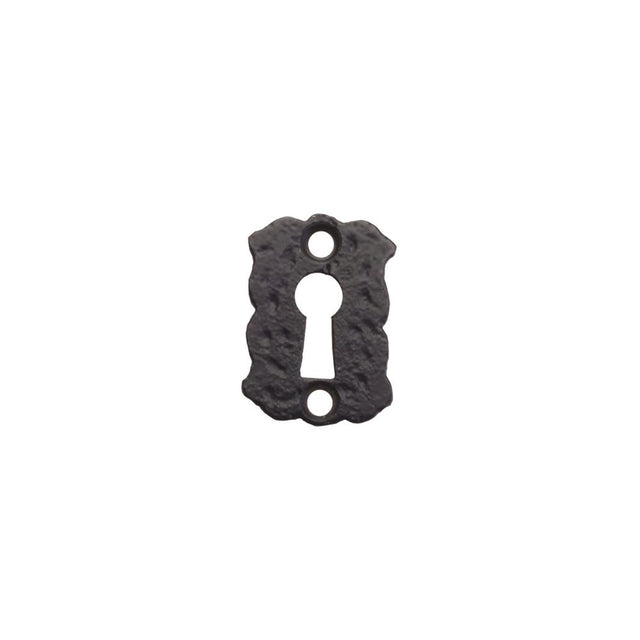 High quality image of the Foxcote Foundries - Floral Escutcheon - Standard - 2" - Antique Black | Sku. ff02 | available to order from Trade Door Handles.