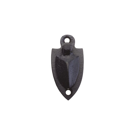 High quality image of the Foxcote Foundries - Shield Escutcheon with Cover - Standard - 2" - Antique Black | Sku. ff04 | available to order from Trade Door Handles.
