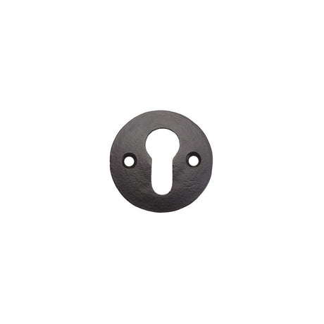 High quality image of the Foxcote Foundries - Escutcheon - Euro - 2" - Antique Black | Sku. ff08 | available to order from Trade Door Handles.