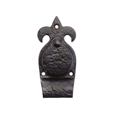 High quality image of the Foxcote Foundries - Fleur De Lys Cylinder Cover - 5" - Antique Black | Sku. ff10 | available to order from Trade Door Handles.