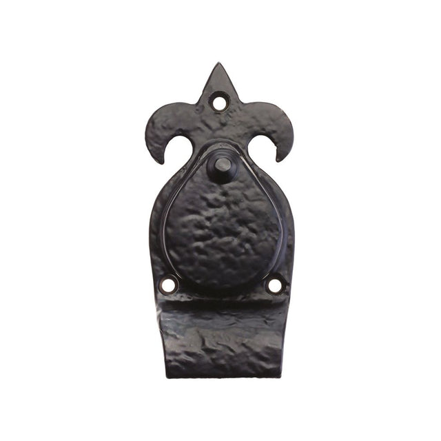 High quality image of the Foxcote Foundries - Fleur De Lys Cylinder Cover - 5" - Antique Black | Sku. ff10 | available to order from Trade Door Handles.